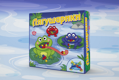 Board game frogballs ai graphic design illustration illustrator vector