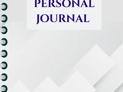 journal cover with minimal pattern branding cover daily design diary graphic design illustration journal minimal pattern subtle typography