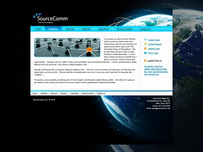 SourceComm website 2010 web design webdesign website website design