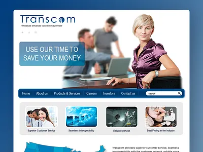 TransCom website 2009 web design webdesign website website design