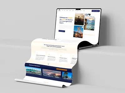 Top Glamour Viagens Website graphic design travel ui website