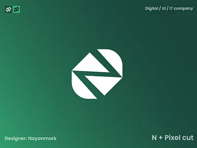 Latter N+Pixel cut. abstract logo app icon brand identity clean design digital branding futuristic logo geometric logo icon design it company logo design minimal logo modern logo monogram logo saas logo software company startup logo tech branding tech logo ui design ui icon