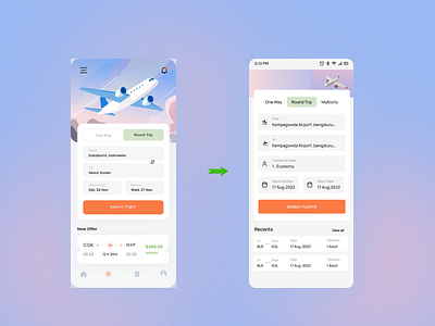 Redesigning Flight booking Interface design redesign ui ux