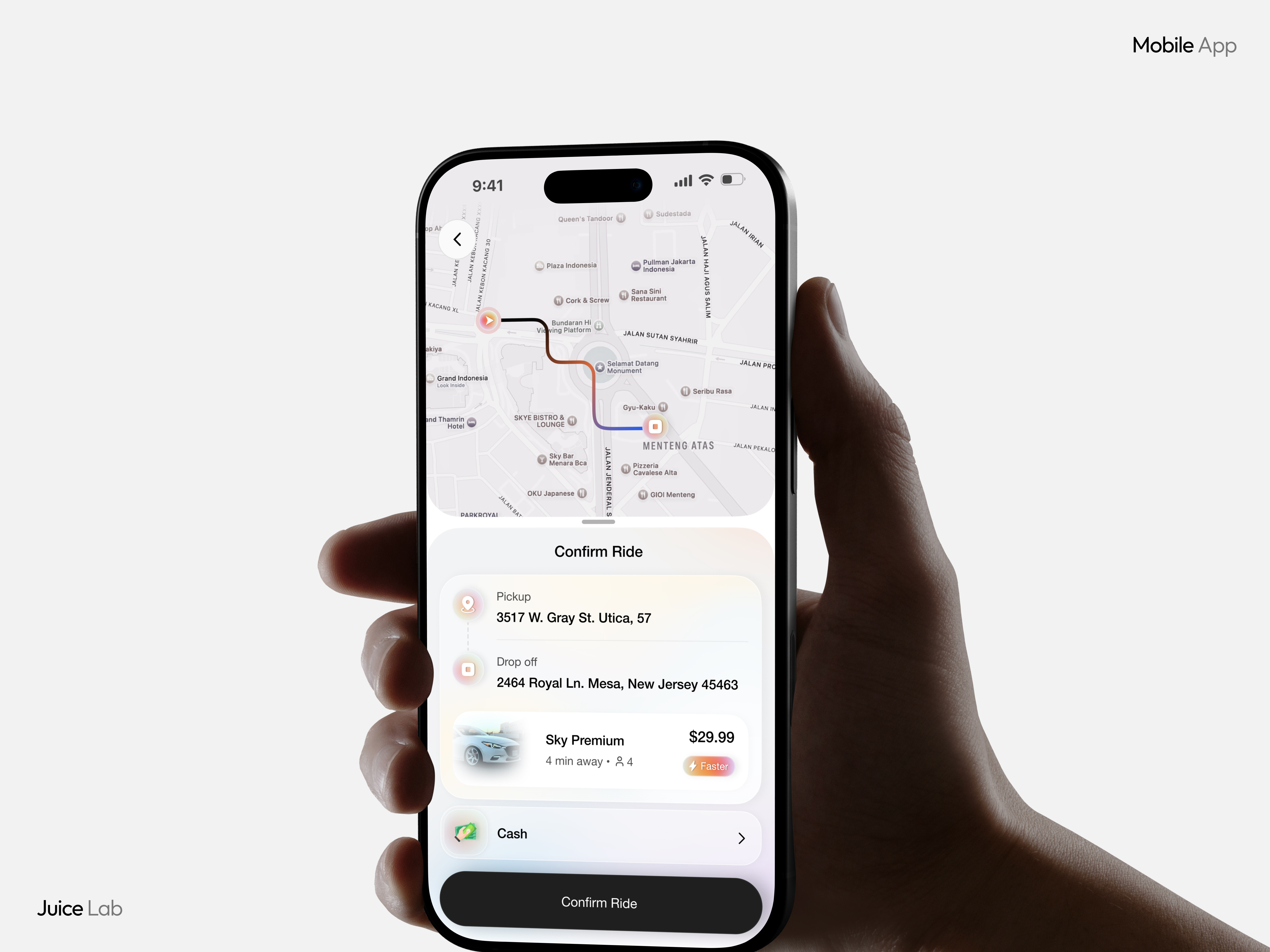 Example of Clean Mobile App UI/UX For Startups