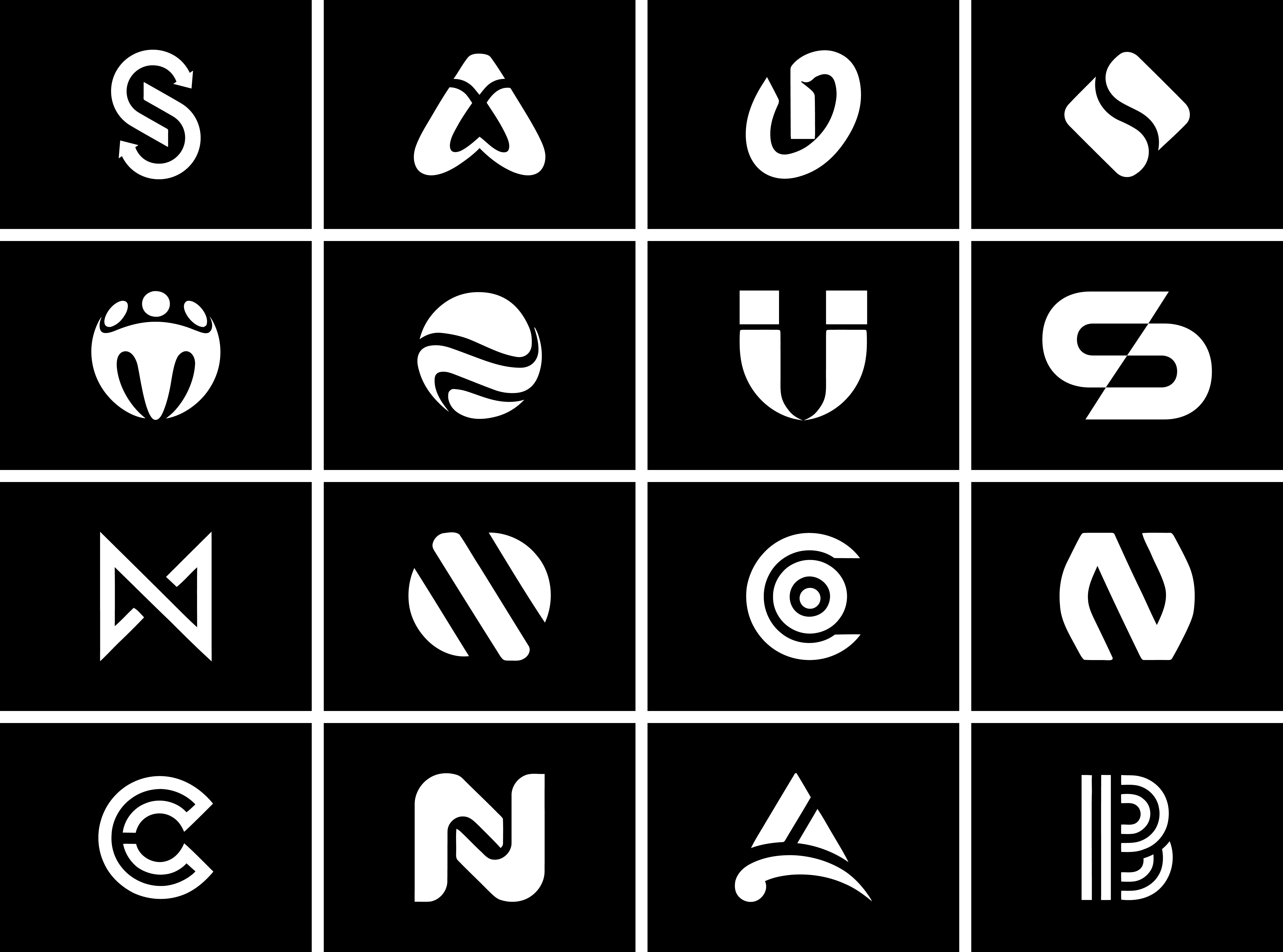 Modern Lettermark Identity Collection.