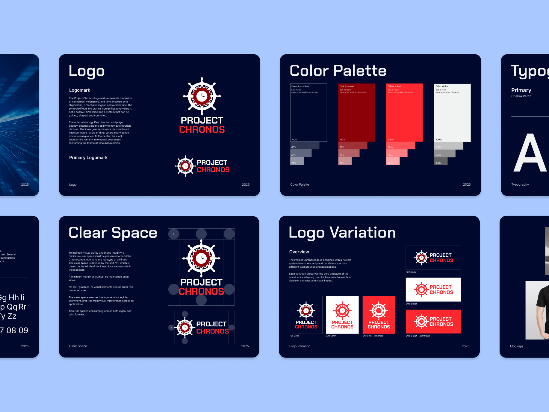 Project Chronos- Brand Identity & Brandbook brand identity branding design graphic design logo typography