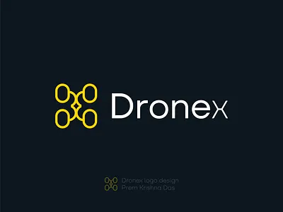 Dronex — Logo Design brandidentity branding dribbble dronelogo graphic design graphicdesig identitydesign logo logodesign minimalistic minimalisticlogo mongram startupidentity techbranding uav vector