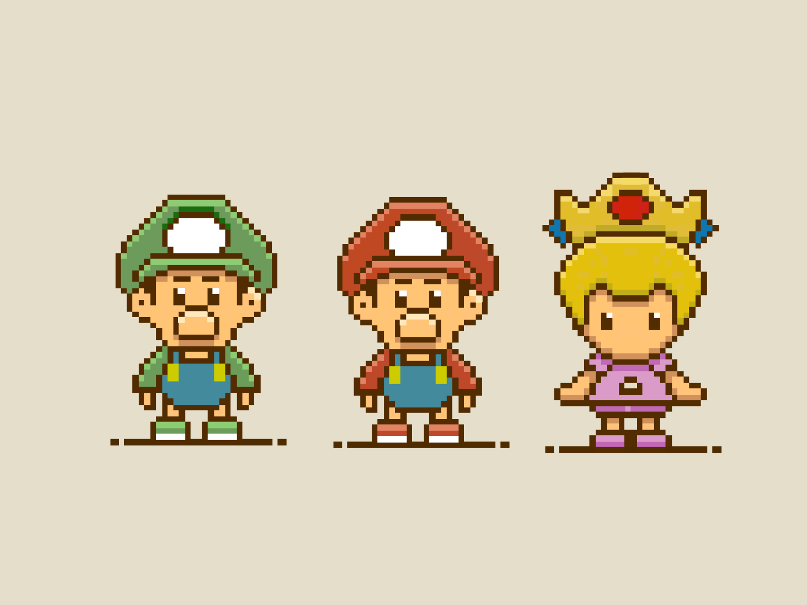 super mario family