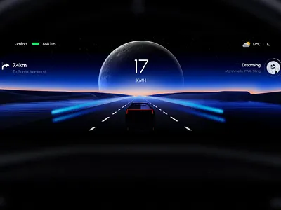 EV Automotive HMI - Car Cluster Display Modes by AmazingUI 3d animation animation auto auto dashboard automotive best ui car car cluster car dashboard car design car interface car ui cgi electric vehicle ev ev ui hmi product design speedometer vehicle