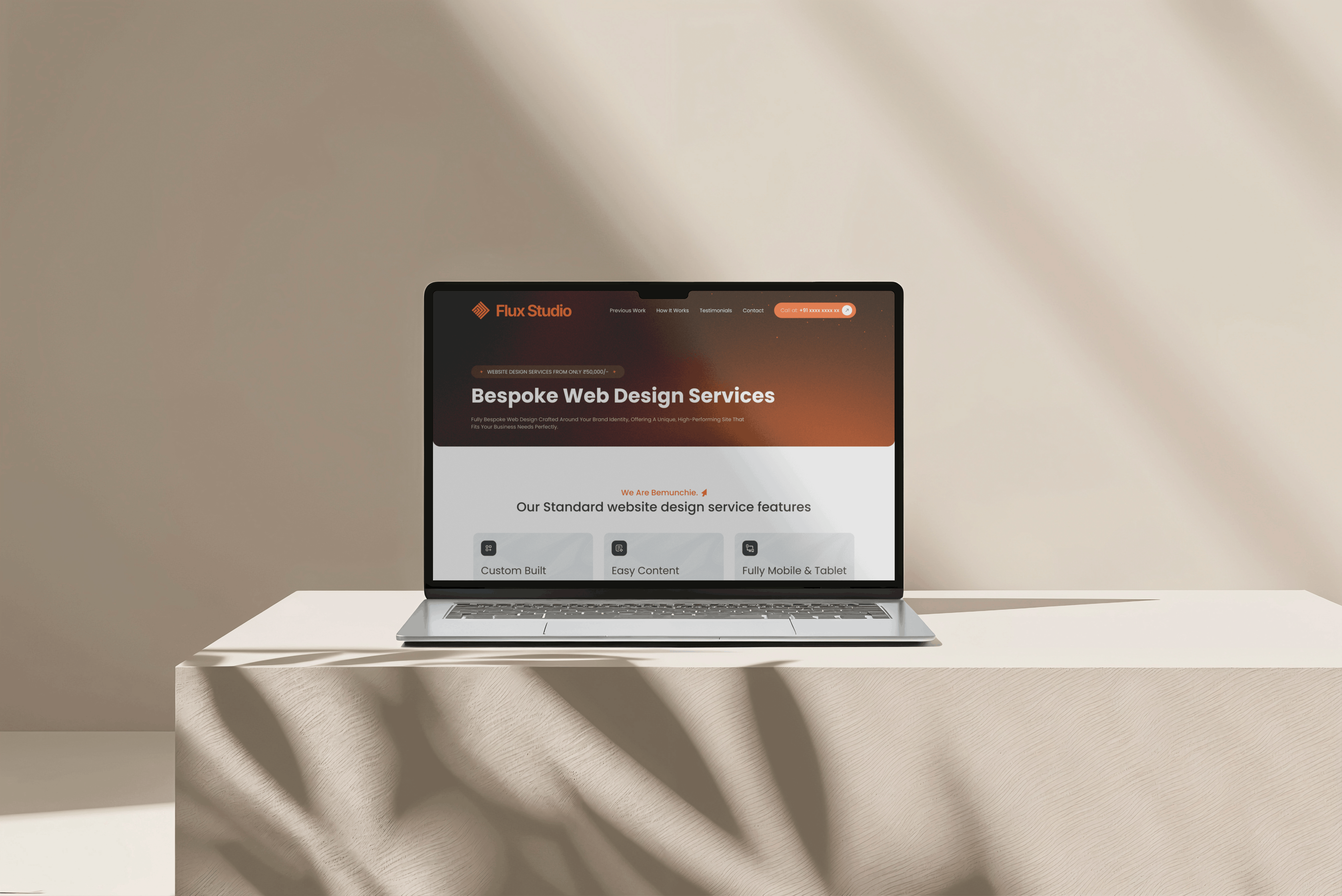 All-in-One Website Design for Flux Studio agencywebsite branding casestudy conversiondesign creativeagency design designerlife figma graphic design landingpage minimaldesign portfoliodesign productdesign ui ux visualdesign webdesign
