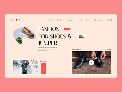 Shofa app design figma illustration jumper mockup photoshop shoes shop ui ux webdesign