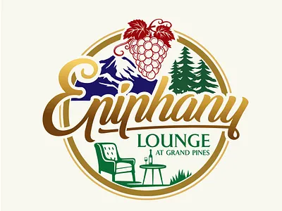 Epiphany Lounge at Grand Pines logo 3d animation branding design graphic design illustration logo motion graphics ui vector