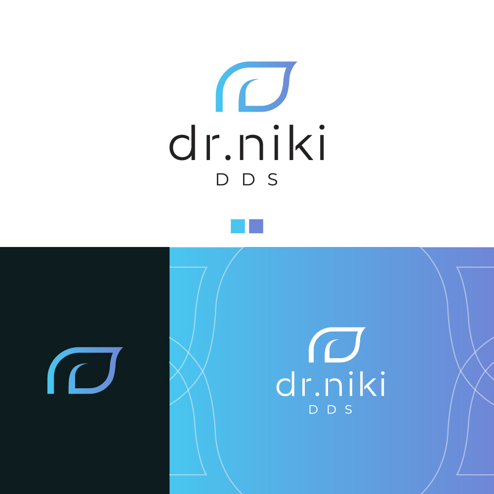 Dr. Niki Modern Minimal Logo 3d animation branding design graphic design illustration logo motion graphics ui vector