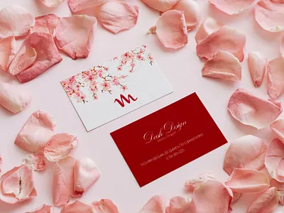 "Dish Design" | Romantic Floral Business Card Set adobe illustrator art branding business card business card design concept art design design inspiration designer graphic design illustration illustrator