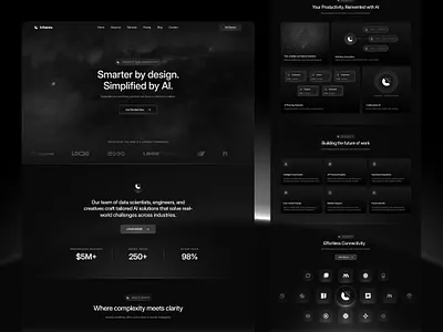 Infranex. AI Task Management Saas Website ai ai platform ai saas ai startups landing page saas saas webflow template saas website web web design website