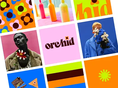 Orchid Branding brand branding color design design art flower graphic design idea orchid sharp