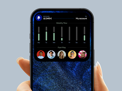 Dynamic Island PayPal concept app design dynamic island dynamic island design notch notch design paypal ui ux uxui