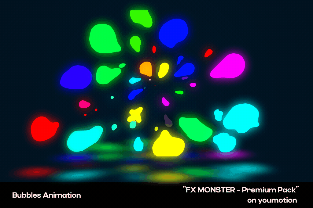 Bubbles Explosion Animation abstract aftereffects animation bubble bubbles colorful design elements fx glow motion motiondesign motiongraphics neon overlay pack particles transition vfx videoediting