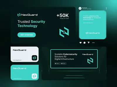 NexGuard Cybersecurity Branding for Tech Startup branding cybersecurity cybersecurity logo future tech branding lettermark logo lock logo logo logo design logo designer n logo security logo shield logo startup branding startup identity startup logo tech identity tech logo technology branding technology logo