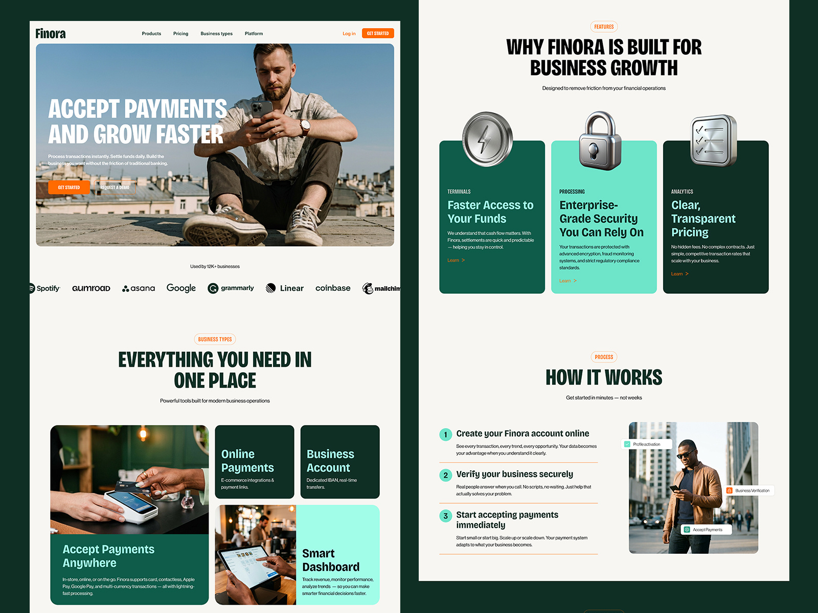 Example of Landing Page Design And Webflow Build