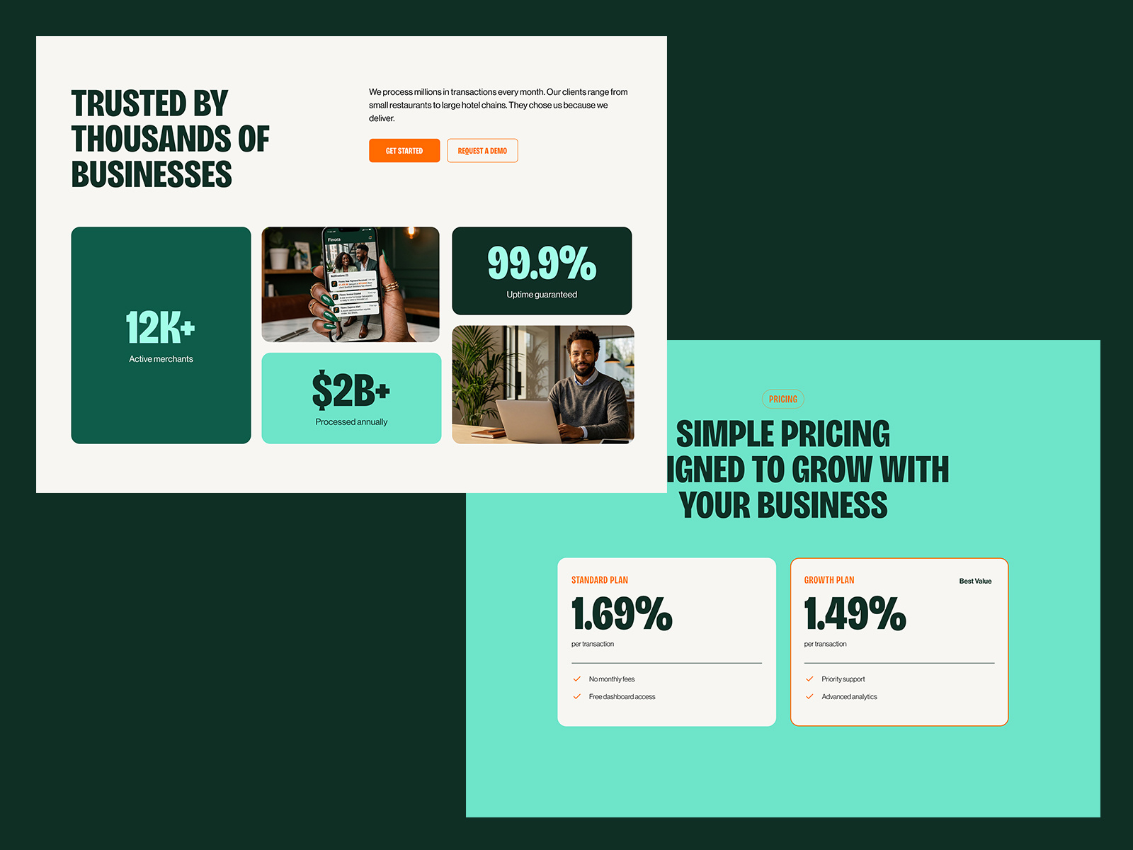 Example of Landing Page Design And Webflow Build