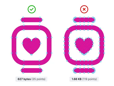 Pay Attention for Vector Anchor Points anchor file size icon icon design point reduce svg vector