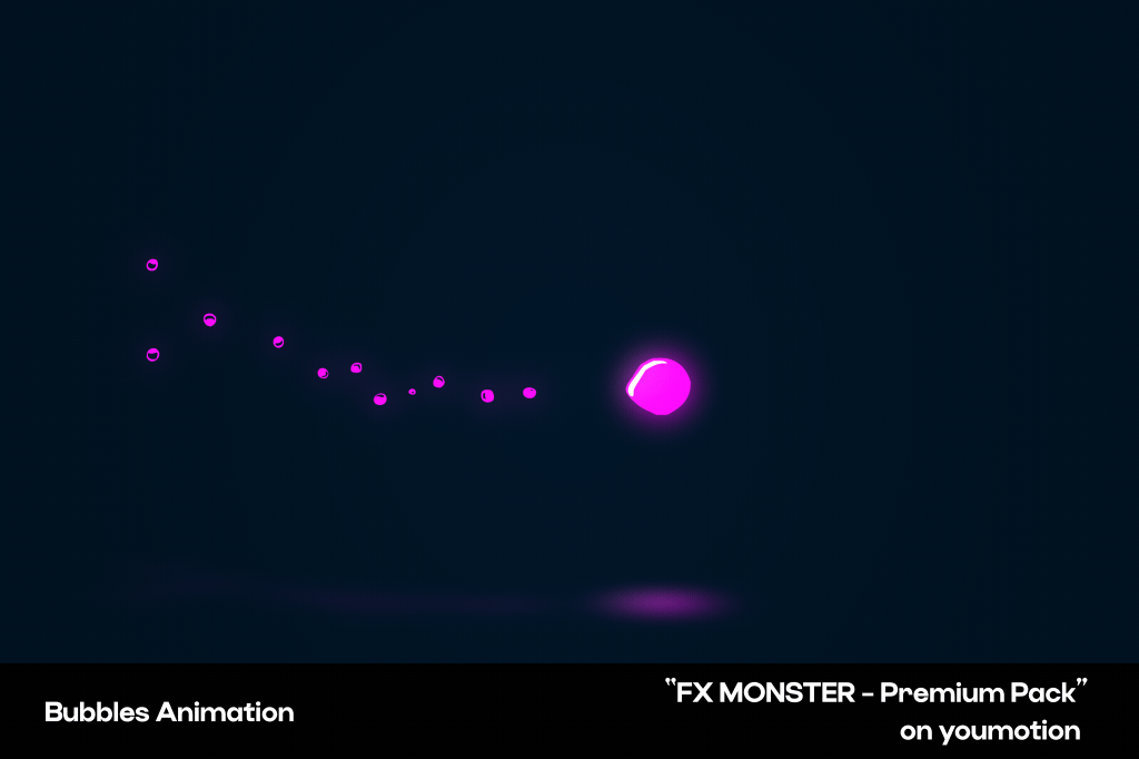 Neon Bubble Trail abstract animation bubbles design dynamic effect elements energy fluid fx glow impact loop motion motiongraphics overlay splash transition vfx videoediting
