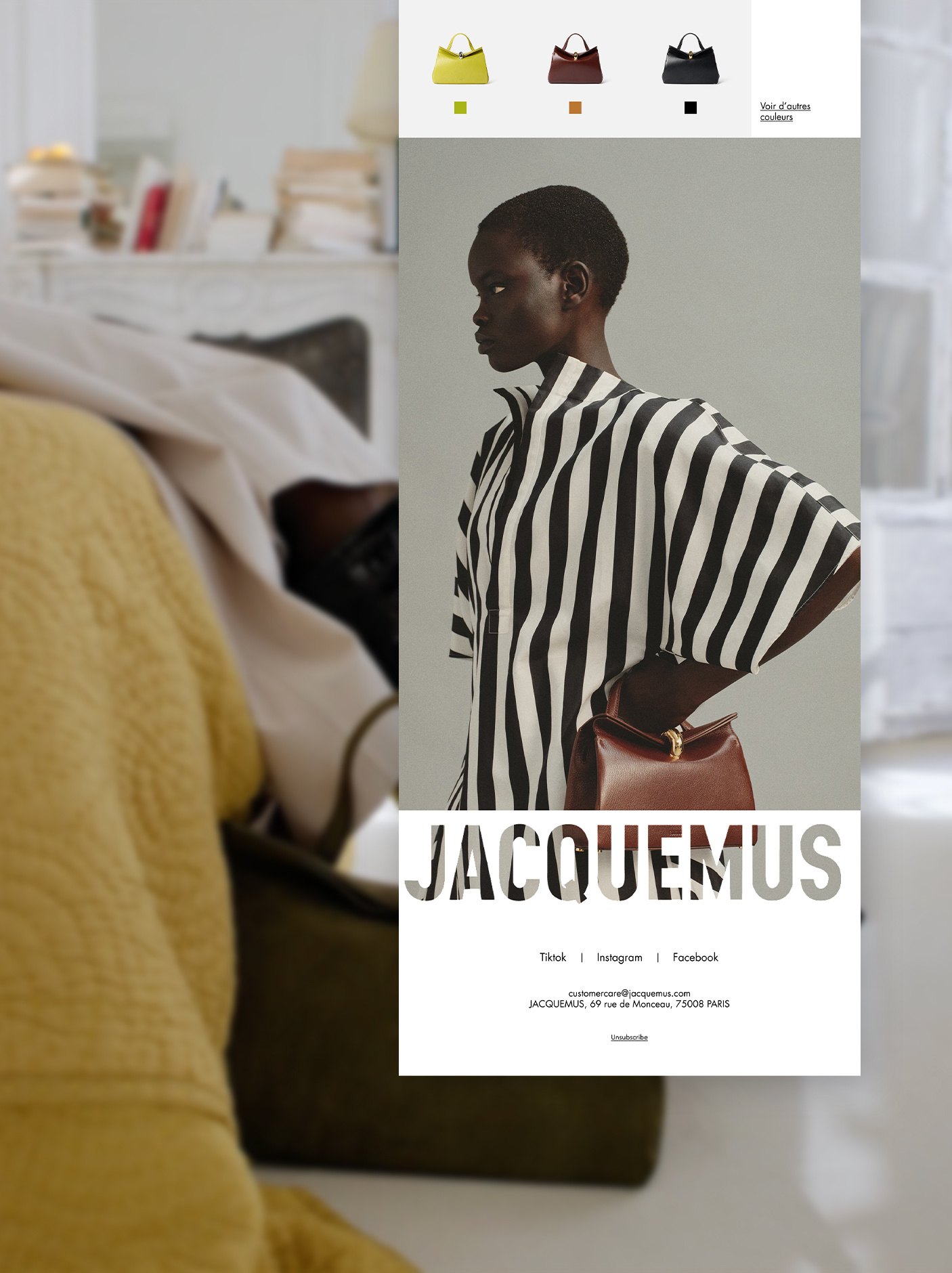 JACQUEMUS Email concepts branding design designer newsletter email email design email designer email marketing graphic design klaviyo newsletters