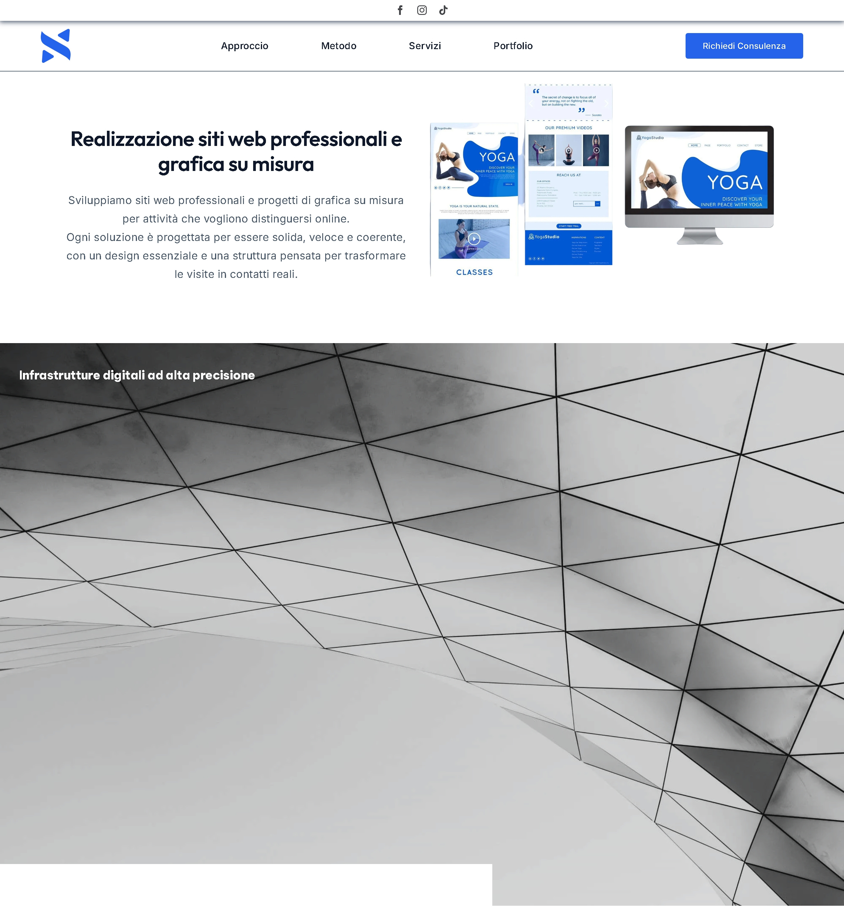 Example of Sabriel Agency - Sito Web