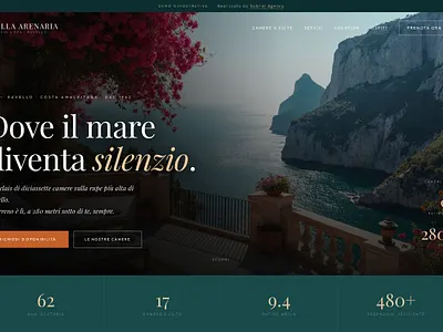 Villa Arenaria - Sito Web Relais & Spa branding graphic design graphics designer ui ui design web design web development
