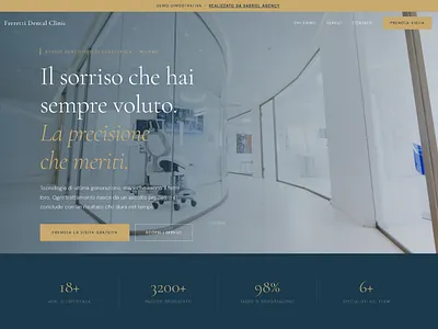 Ferretti Dental Clinic - Sito Web branding graphic design graphics designer ui ui design web design web development