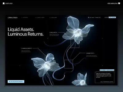High-End Fintech & Crypto Asset Landing Page animation crypto landing crypto website fintech landing fintech website landing page minimalist web design premium landing page saas landing saas web design ui ui web design ux web design web3 web design web3 website webdesign website