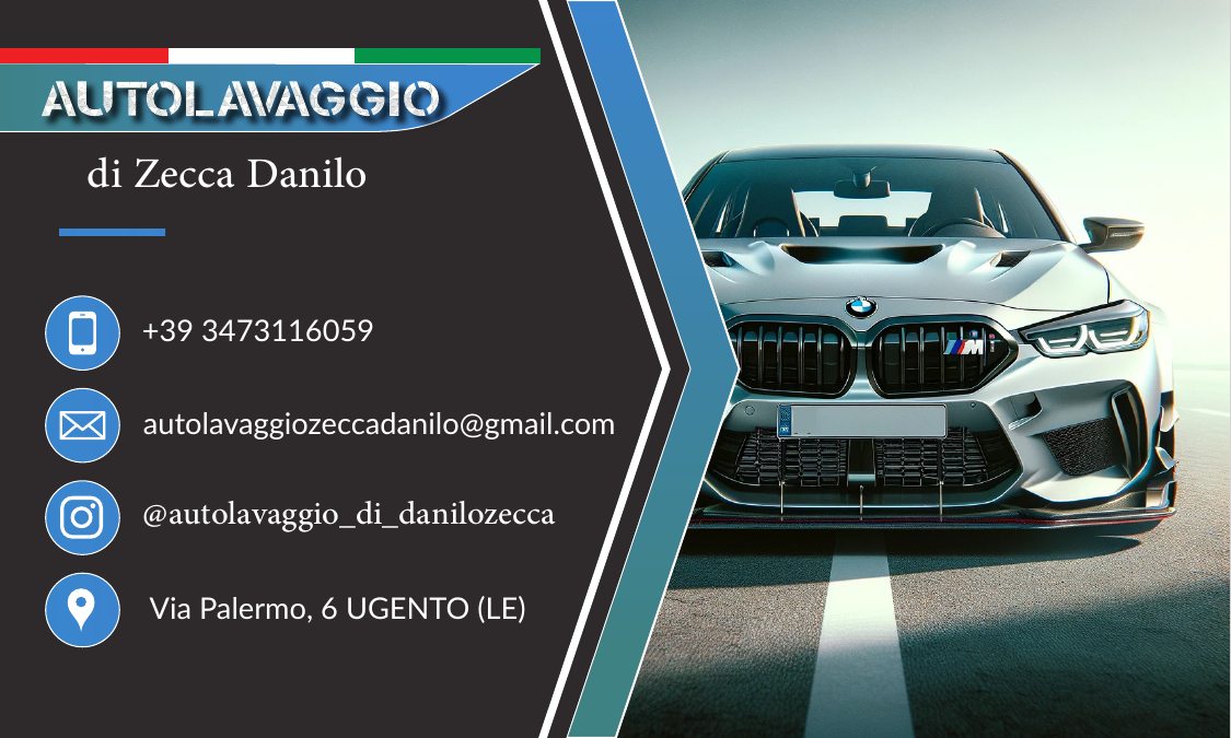 Autolavaggio Zecca Danilo - Biglietto da Visita