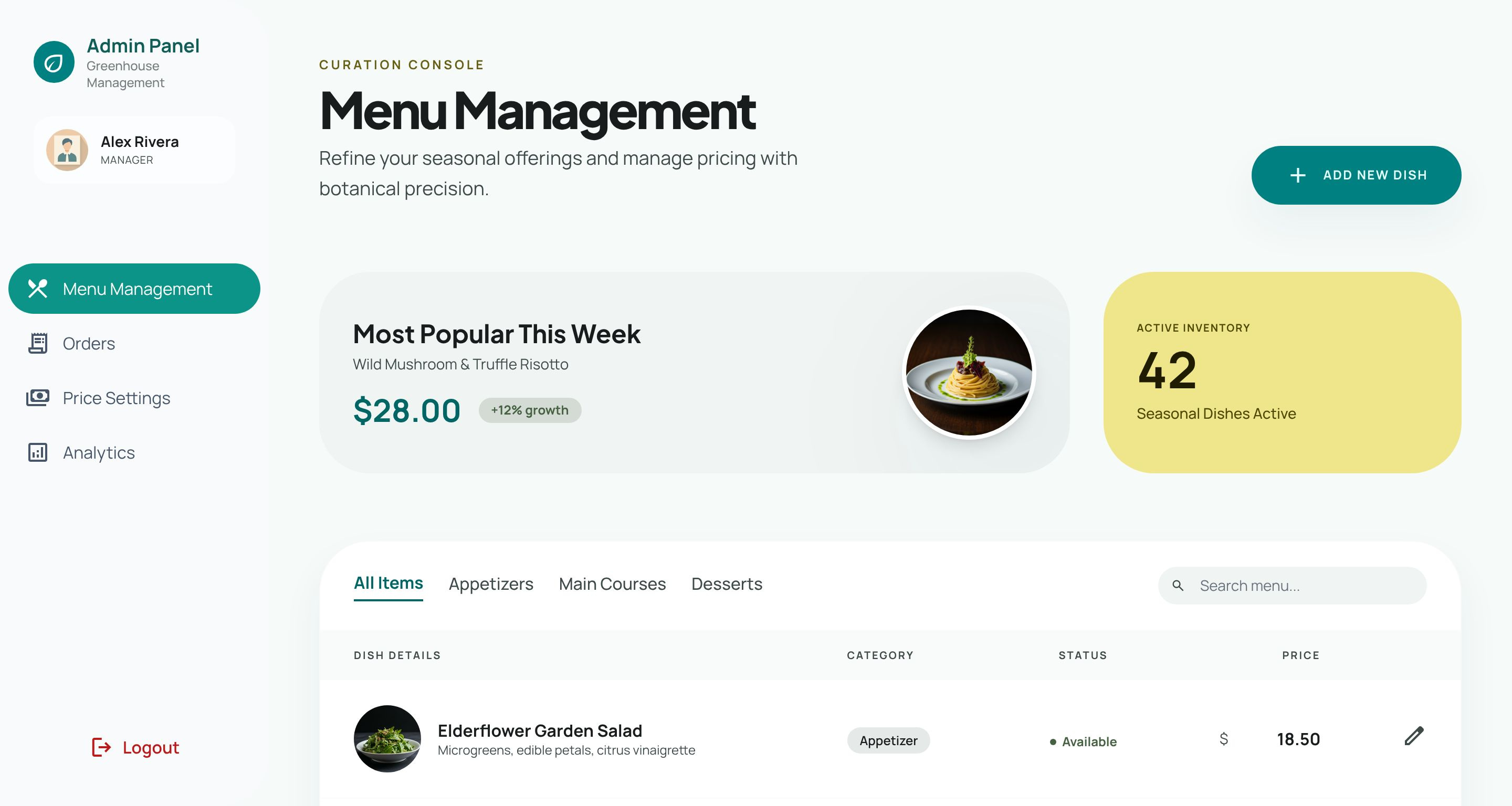 Example of Landing Page Design Freshness