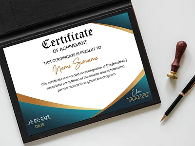 Modern certificate design — clean, minimal, and professional branding certificate design graphic design minimal design modern design typography