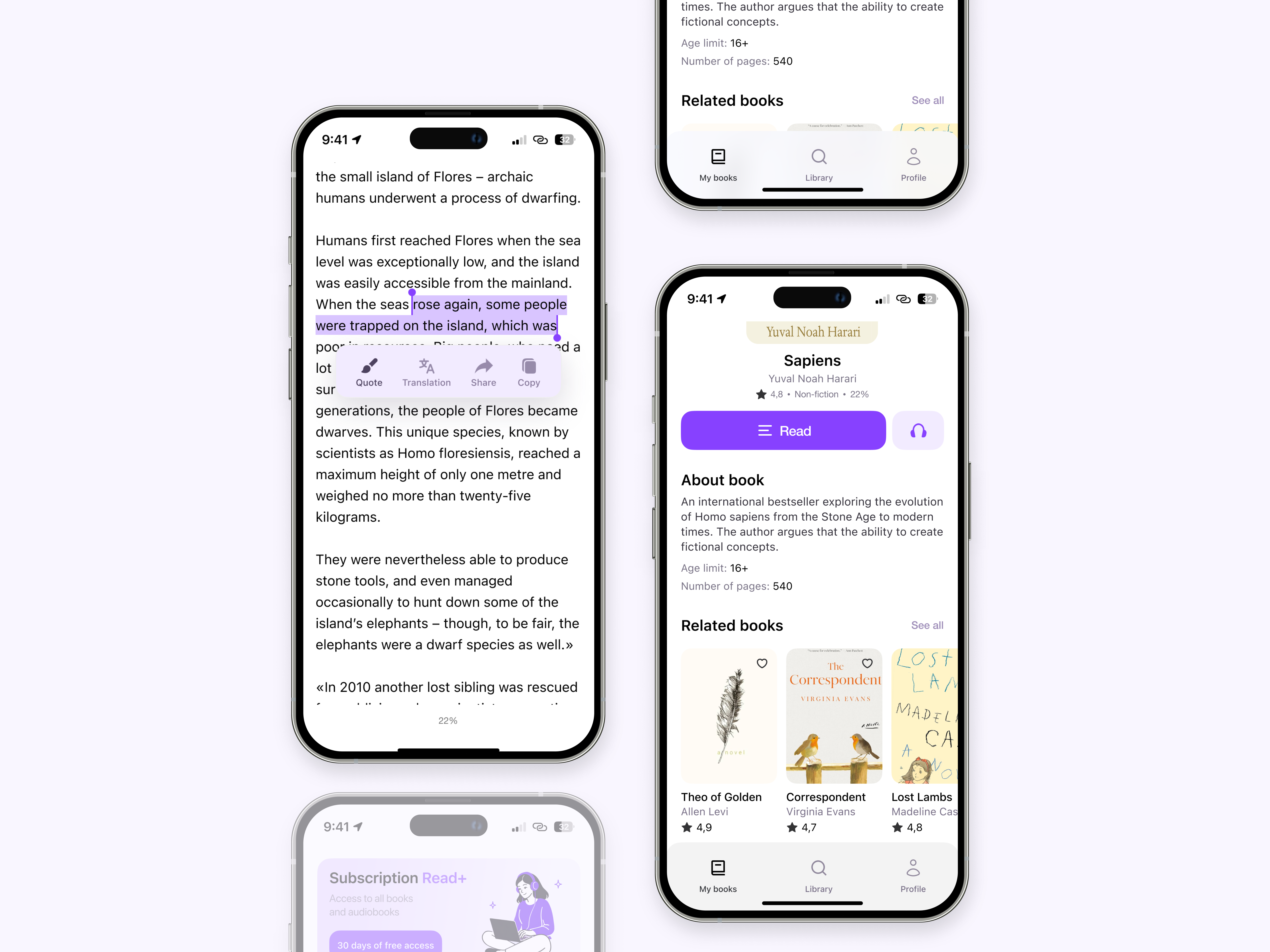 Book reading app 📚