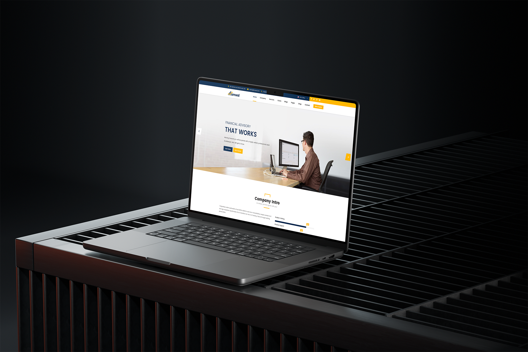 Amwal — Design Financial & Business Experience business consulting corporate dashboard finance fintech investment modern design ui ux