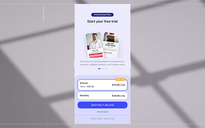 Single plan paywall