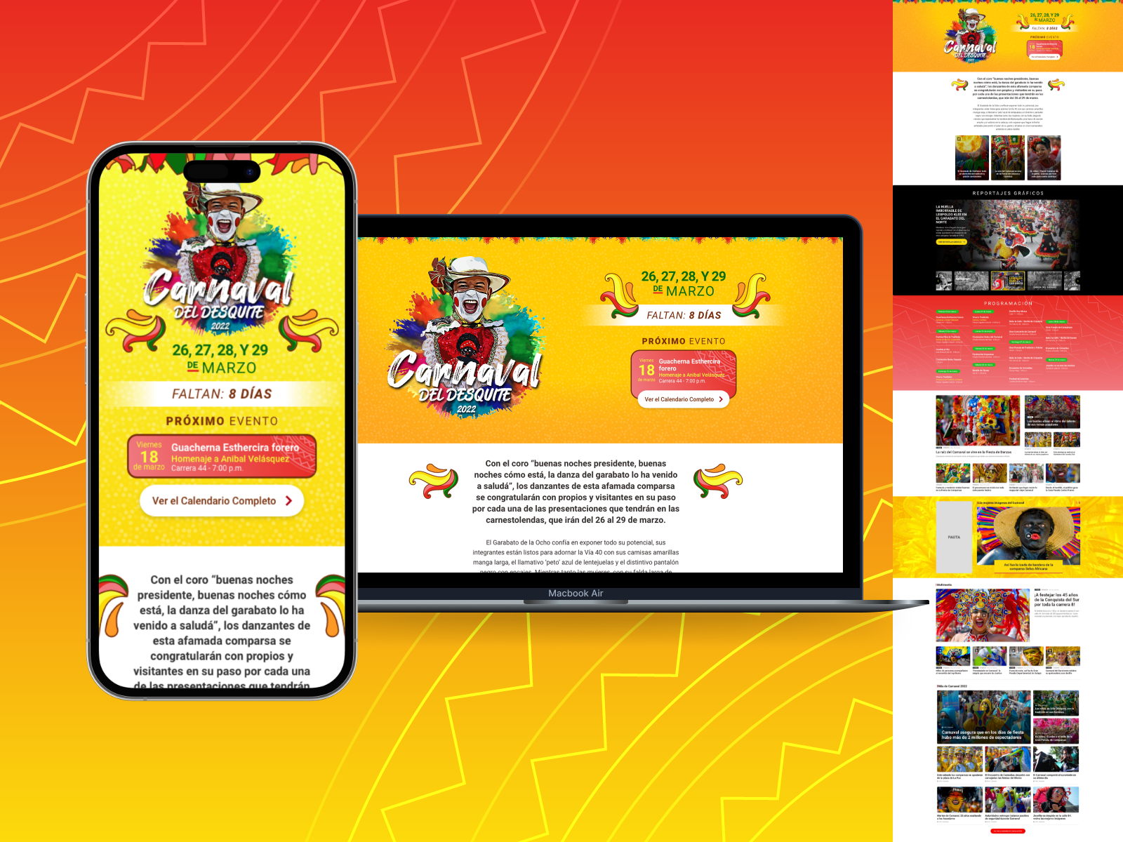 Carnaval de Barranquilla 2022: Digital Heritage & Editorial UI