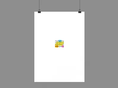 Highlighting | Typographical Poster design font graphic design graphics poster sans serif simple text typography word