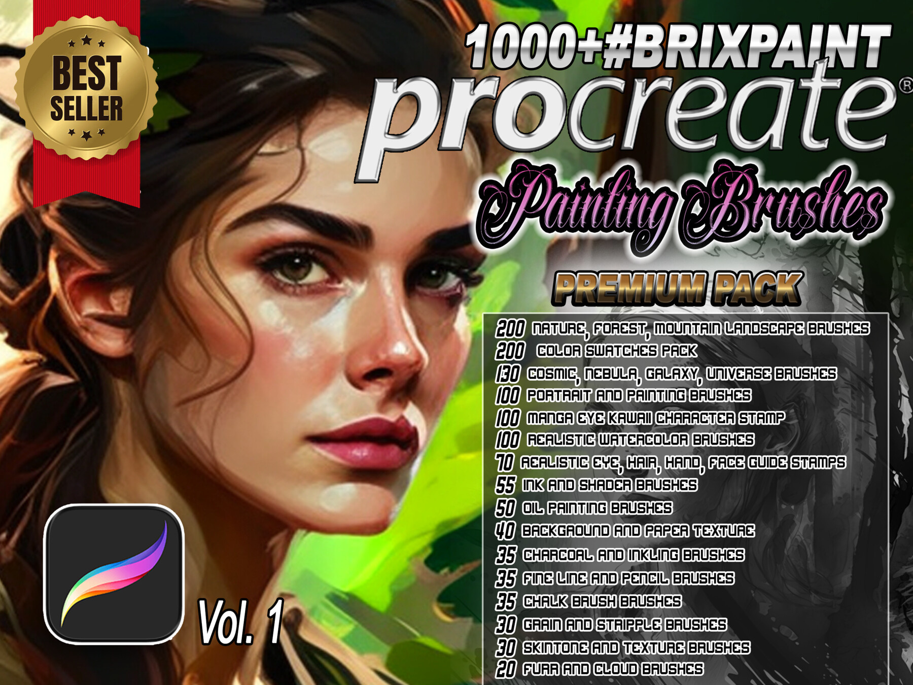 1000+ Procreate Brush Bundle