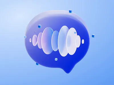 Speach R&D 3d assistant c3d c4d chat motion motion graphics soundwave speach talk voice