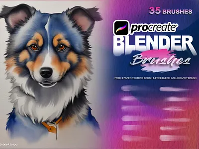35 Procreate Smudge Brushes 35 procreate smudge brushes blending brushes brush pack character design cloud texture digital illustration digital painting grain texture hair texture procreate brushes smudge brushes
