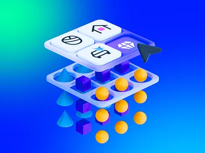 🖲️ Daily 3d c4d data filter illustration interaction trendy ui vibrant