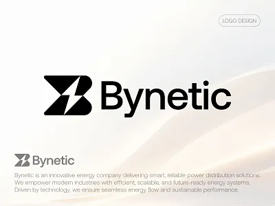 Bynetic Logo Design b logo brand identity branding design energy energy logo icon identity letter logo logo logo design logo designer logo mark logodesign logos logotype power thunder