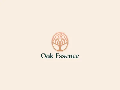 Oak Essence – Natural Wellness & Organic Lifestyle Brand brand identity branding design design logo flat graphic design illustration logo logo 2026 logo design logos logotype minimal minimalist minimalist logo modern tree ui unique wellness