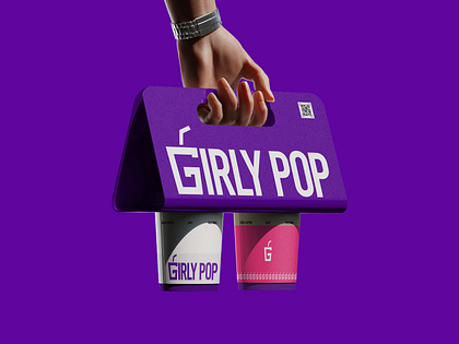 Modern Wordmark Logo for Girly Pop, logo design, branding