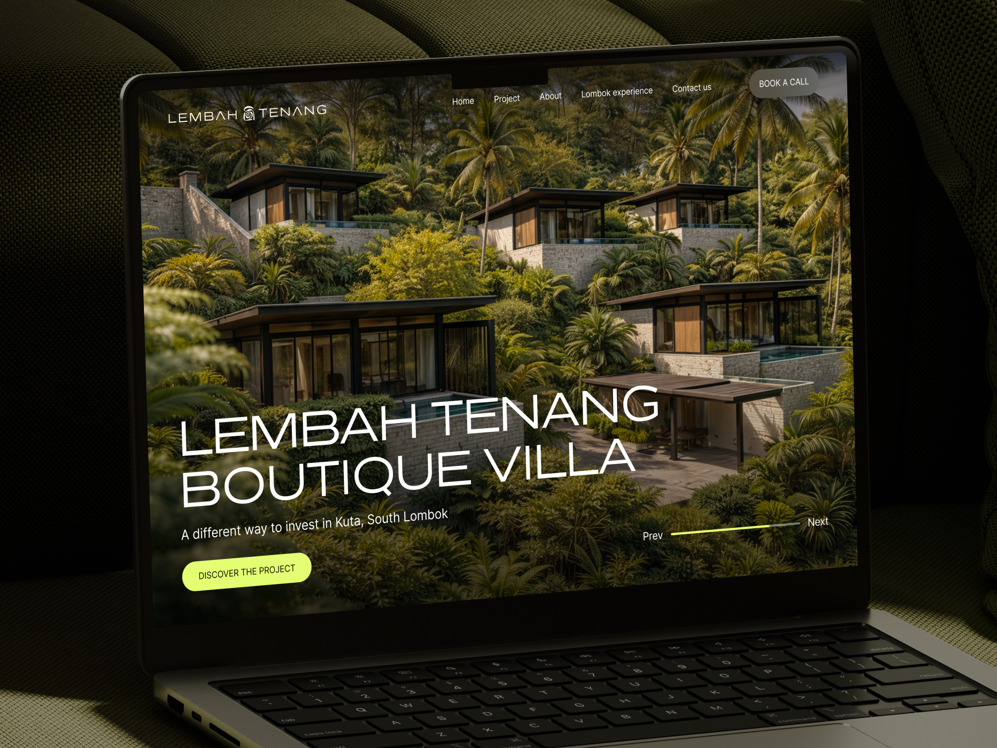 Boutique Villas Website UI/UX Design
