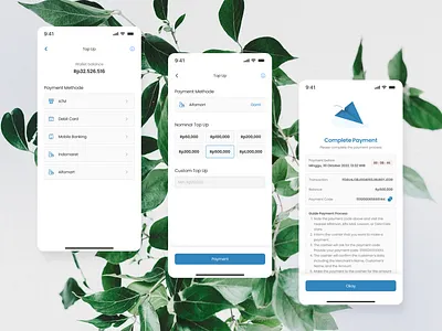 Top Up E-Wallet Flow in Mobile Apps app design ui ux