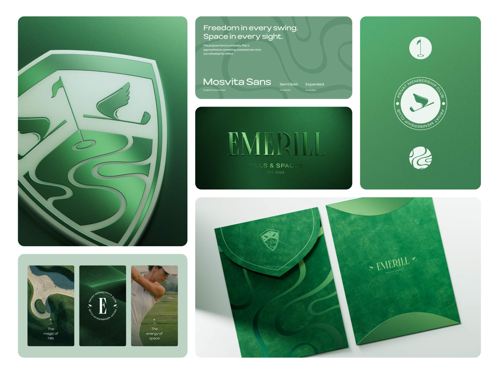 Brand Identity Design for Private Membership Golf Club